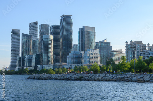 Photography Modern skyline view of Etobicoke along the waterfront