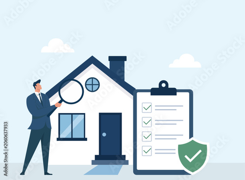 Home Inspection and Quality Assurance: Property Assessment, Checklist Evaluation, Real Estate Insurance, Magnifying Glass Search, Safety Guarantee