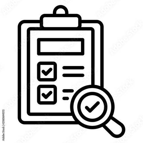 Cuadro en lienzo verification outline icon