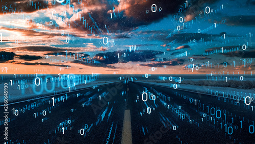 Bild auf Leinwand Digital Transformation. conceptual image visual.