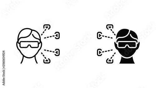 Fotografía Vector illustration showing human body proportions with measurement markers, alignment guides, and structured figure layout for educational use