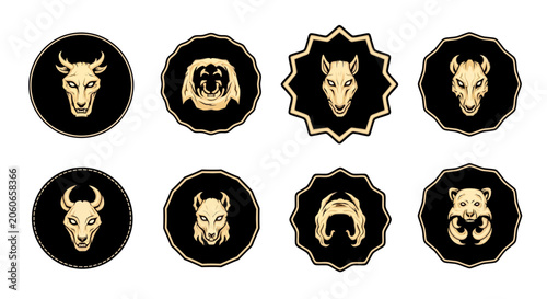 Mythical Animal Zodiac Signs Collection