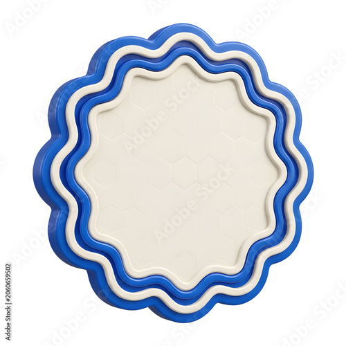 Blue and White Stacked Decorative Frames