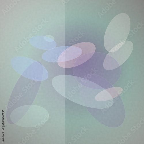 Abstract pastel shapes on textured background