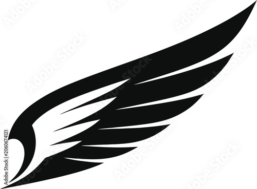 Single Wing Minimalist Emblem