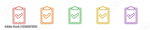 Εκτύπωση καμβά Approval Icon Set Multiple Style Collection