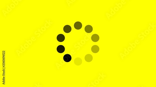 Rotating Loading Circle Animation – Seamless Looping Icon with Transparent Alpha Channel Background.