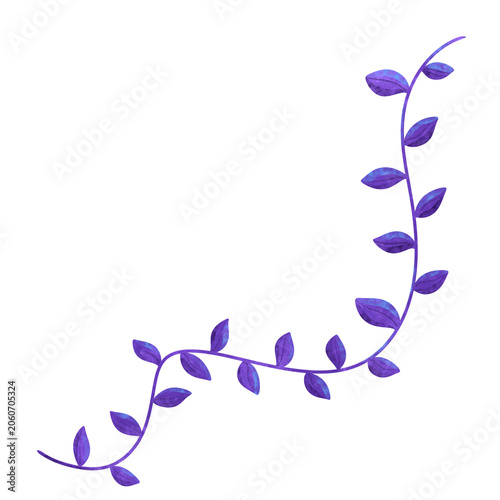 Creeping Vines leaves illustration 