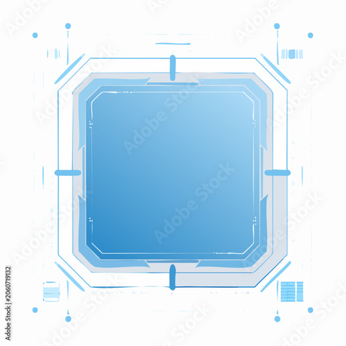 Futuristic Digital Interface Element
