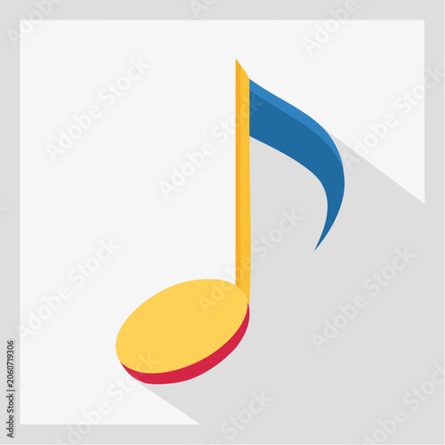 Stylized Musical Note Icon