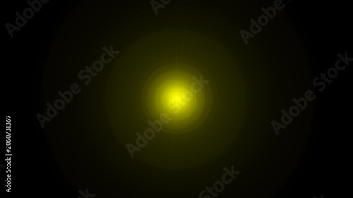 Abstract Dark Yellow Light Rays Background. Perspective view of Yellow laser beam burst movement. speed line zoom on black background zoom in. 4K