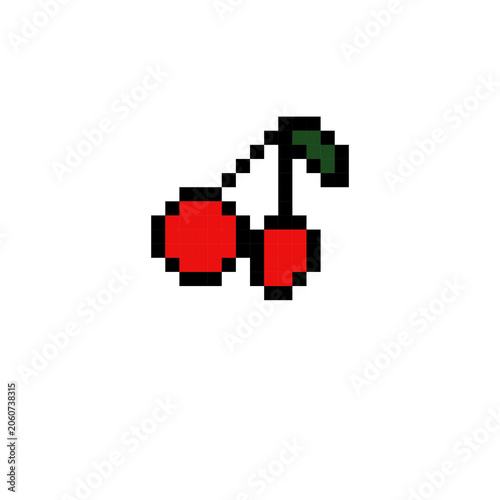 pixel cherry pixel art