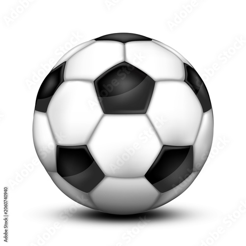 soccer ball on transoarent background, sport football soccer idea 