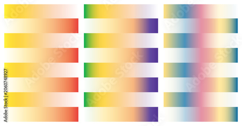 vibrant colorful gradient palettes