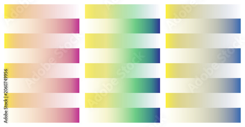 vibrant colorful gradient palettes