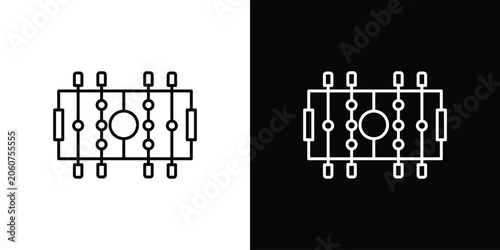 Foosball icon set designs. vector illustration eps