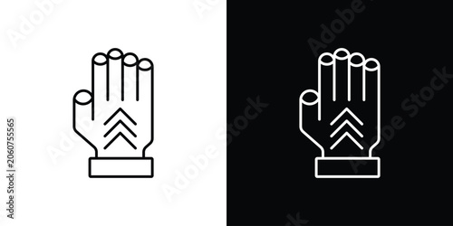 Fotografie Gauntlet icon set designs. vector illustration eps
