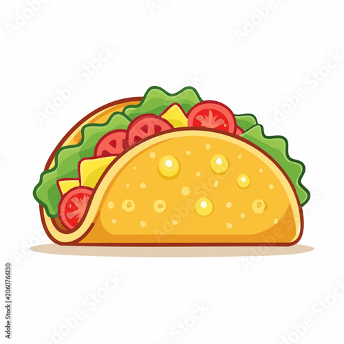 Cartoon Taco Illustration
