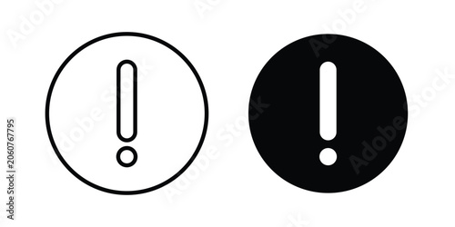 Fotografie Exclamation button icon