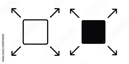 Foto full size button icon