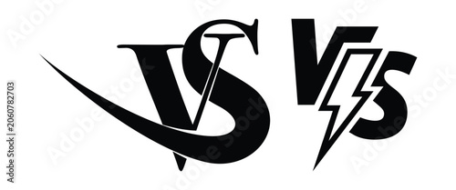 Tablou pe pânză Versus Icon Set – VS Battle Symbol, Competition Matchup, Rivalry Challenge & Gam