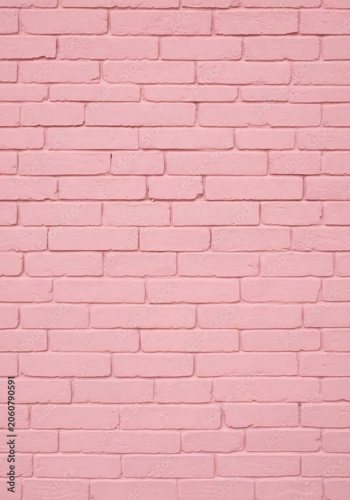 Fototapeta premium Soft Pink Brick Wall Texture Background