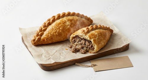 Traditional Golden Brown Savory Meat Pasties