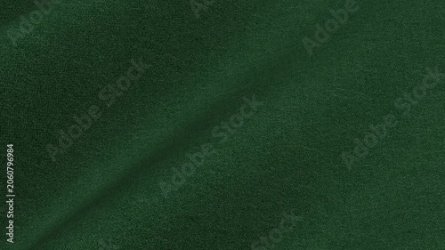 Dark Green Melange Flannel Wool Fabric shifting in rich forest colored waves of soft brushed material texture for sophisticated winter apparel