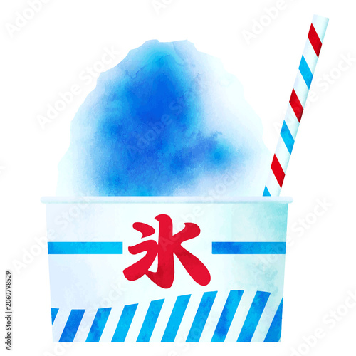Shaved ice - blue