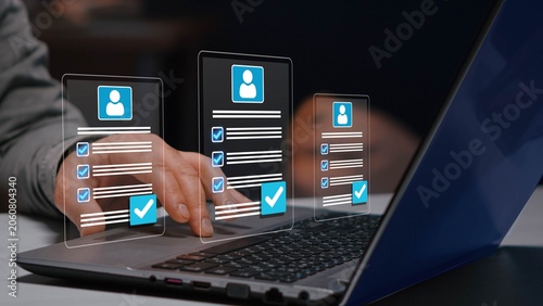 Fotografie Business recruitment workflow with employee applications
