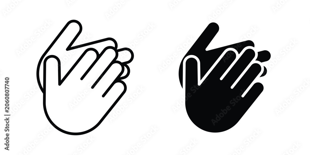 Fototapeta premium Clap hands icon