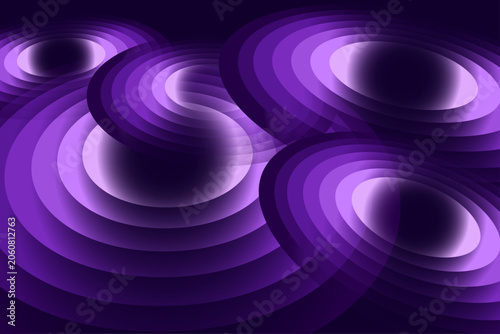 Violet Layered Orbital Wave Vector Background for EDM Festival and Futuristic Tech Branding