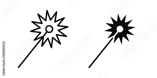 Canvastavla Laser beam icon