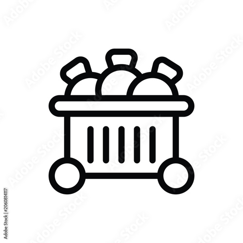 Trash Bin Outline Icon