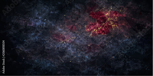 Obraz na płótnie A stunning depiction of the Carina Nebula, a vast stellar nursery glowing with incandescent clouds of hydrogen and dust, creating a celestial masterpiece in the depths of space