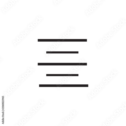 Fotografie center alignment icon