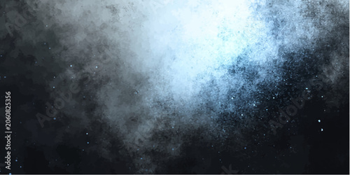 Εκτύπωση καμβά Abstract nebula with cosmic dust and bright light in deep space, a visually stunning representation of the vast universe and celestial wonders