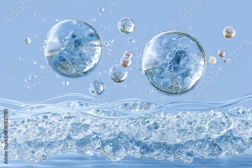 Exosomes released from cellular membrane into extracellular environment, nanoscopic lipid bilayer vesicles carrying RNA, proteins, molecular cargo. Biomolecular components, intercellular transport