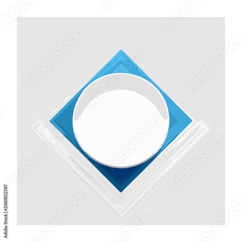 Minimalist Geometric Logo with Circle and Diamond