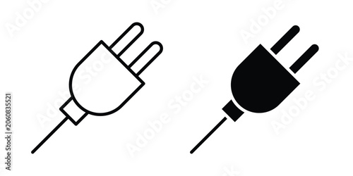 Bild auf Leinwand Power plug icon