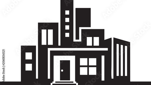 Modern Building Logo Vector