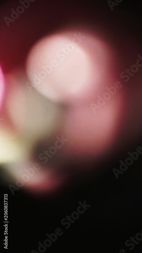 Fast vertical light leak transition for visual video