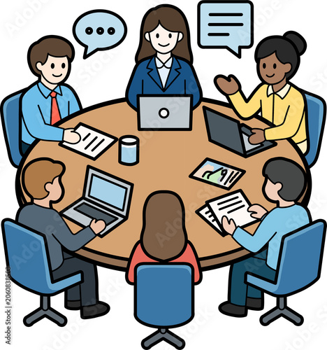 business people in office