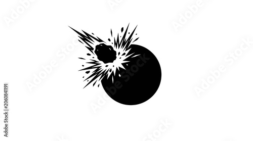 Foto Explosion Vector Illustration