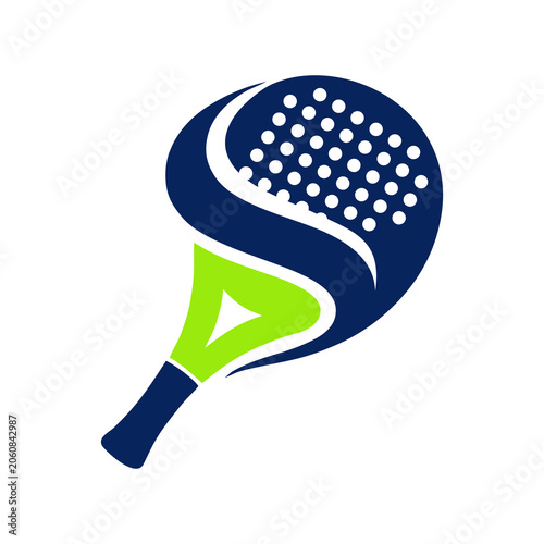 Professional Padel Sport Racket Icon Vector