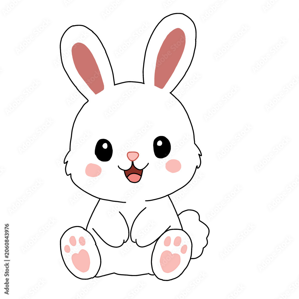 Obraz premium Cute smilling bunny