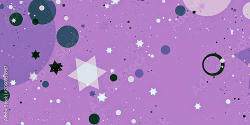 Stargazing Dreams Abstract Night Background Scattered Geometry