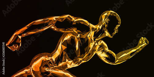 Fotografie Advanced Training Concept Reveals Athletic Movement Potential