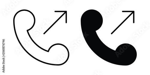 Fotografie Call outgoing icon