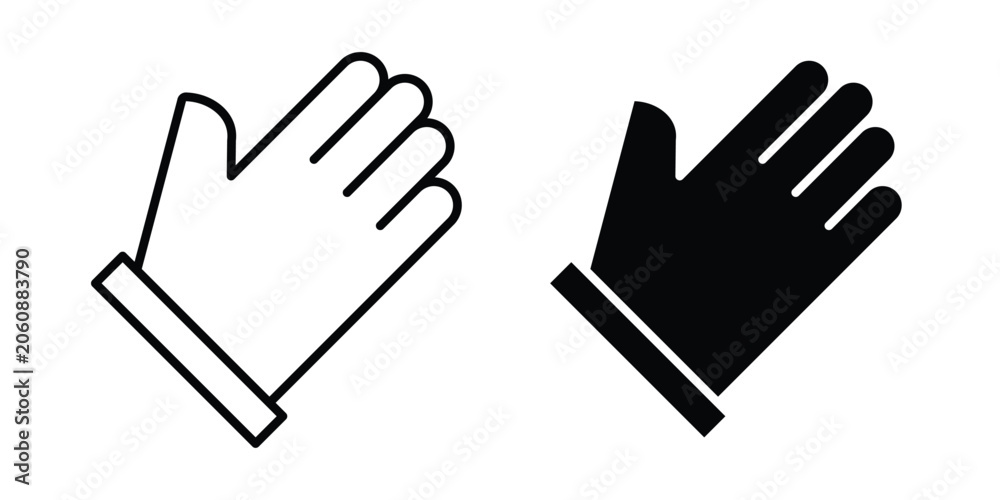 Obraz premium Raised hand icon